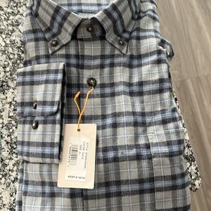 NWT Peter Millar woven button down XL